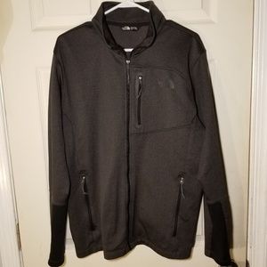 The North Face Fleece Lined Zip Up Jacket Gray